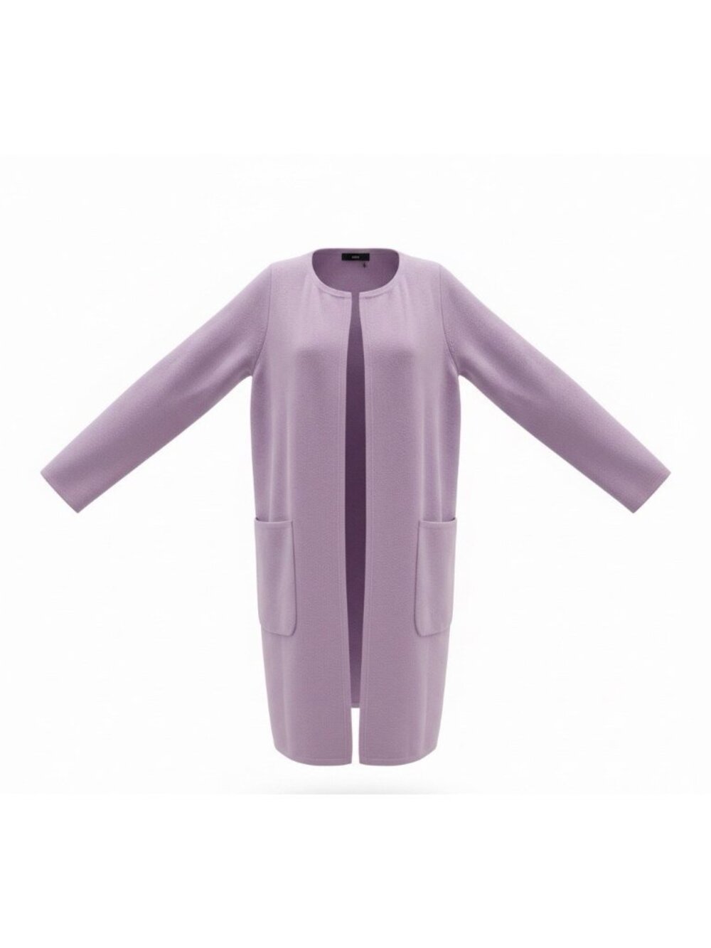 J.Crew Womens Purple Textured Long-Sleeve Lengthy Cardigan With Pockets Size XS